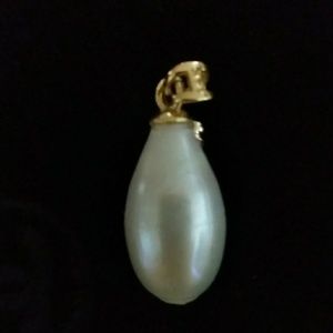 14k gold and South Sea Pearl pendant